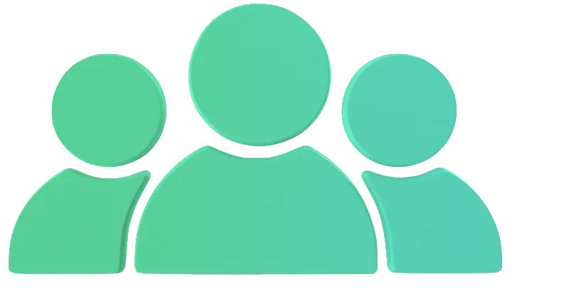 Icon of three abstract people
