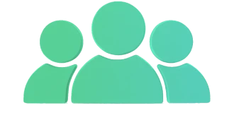 Icon of three abstract people